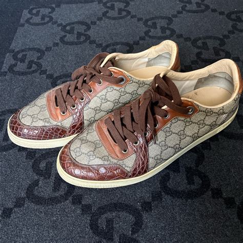 gucci sneaker low up crocodile|gucci sneakers size 36.